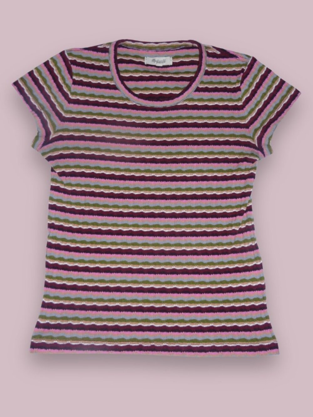 Madewell Ribbed Multicolor Tee XXS